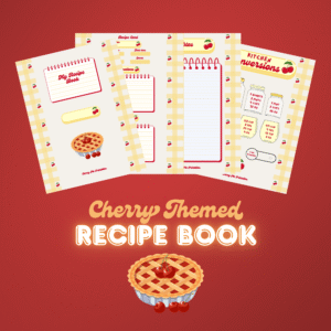 Cherry Themed Recipe Book